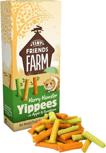 Tiny Friends Farm | Small Pet Treats | Harry Hamster Yippees with Apple & Sweetcorn - 120g