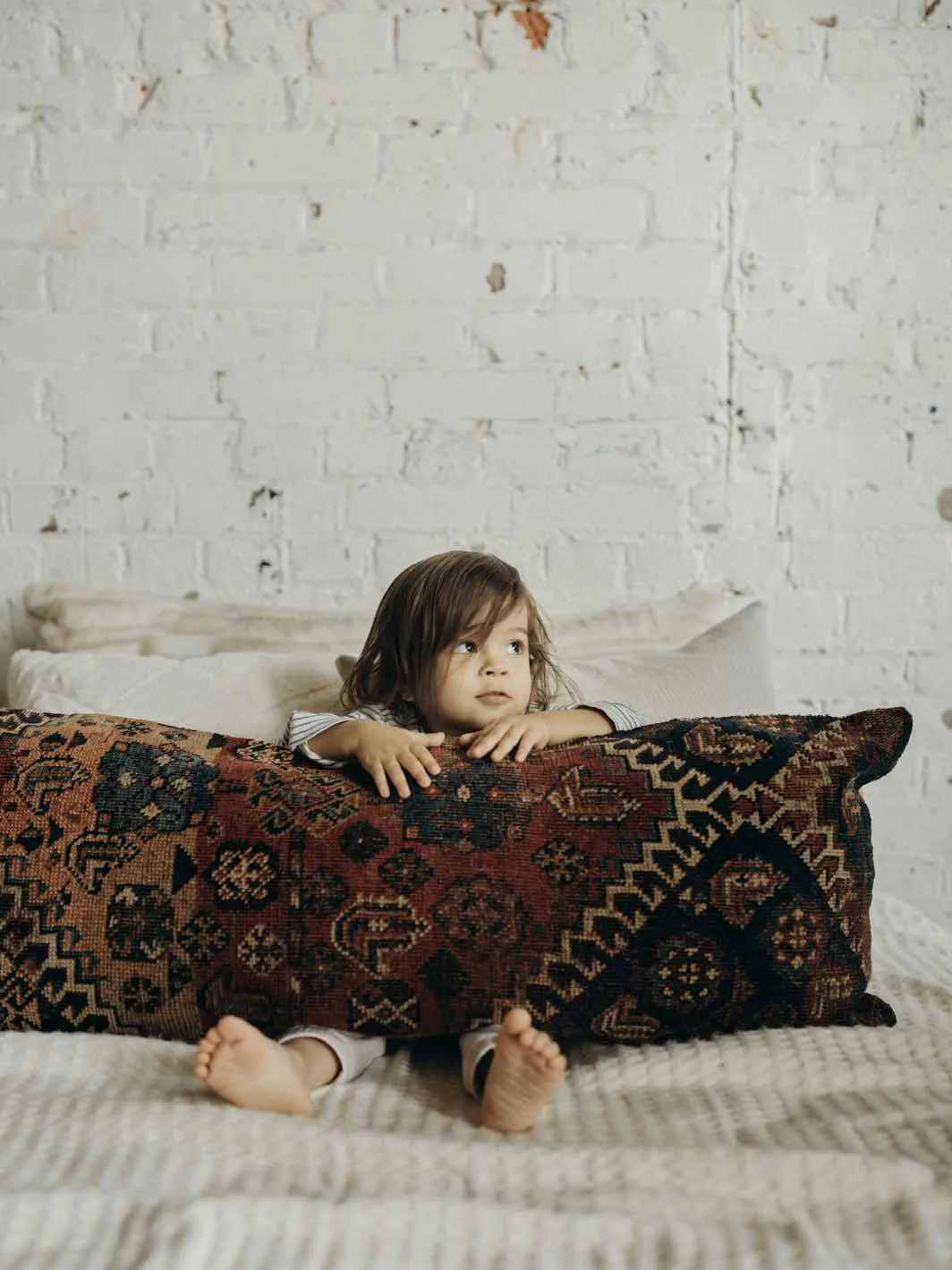 Vintage Rug Lumbar Pillow No. 43