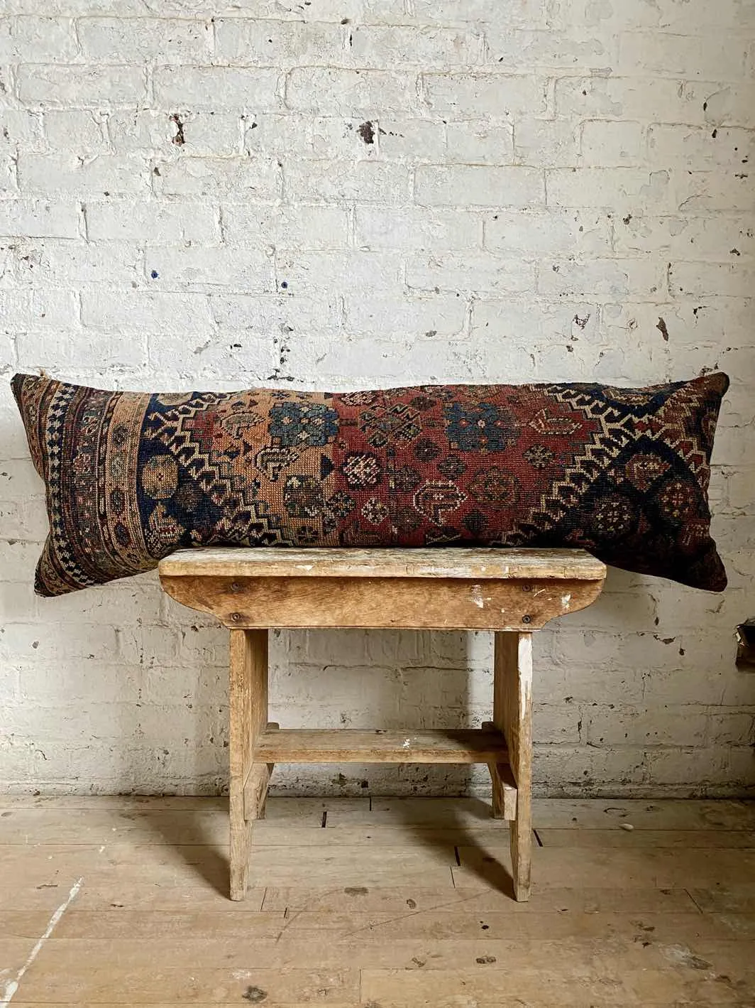Vintage Rug Lumbar Pillow No. 43
