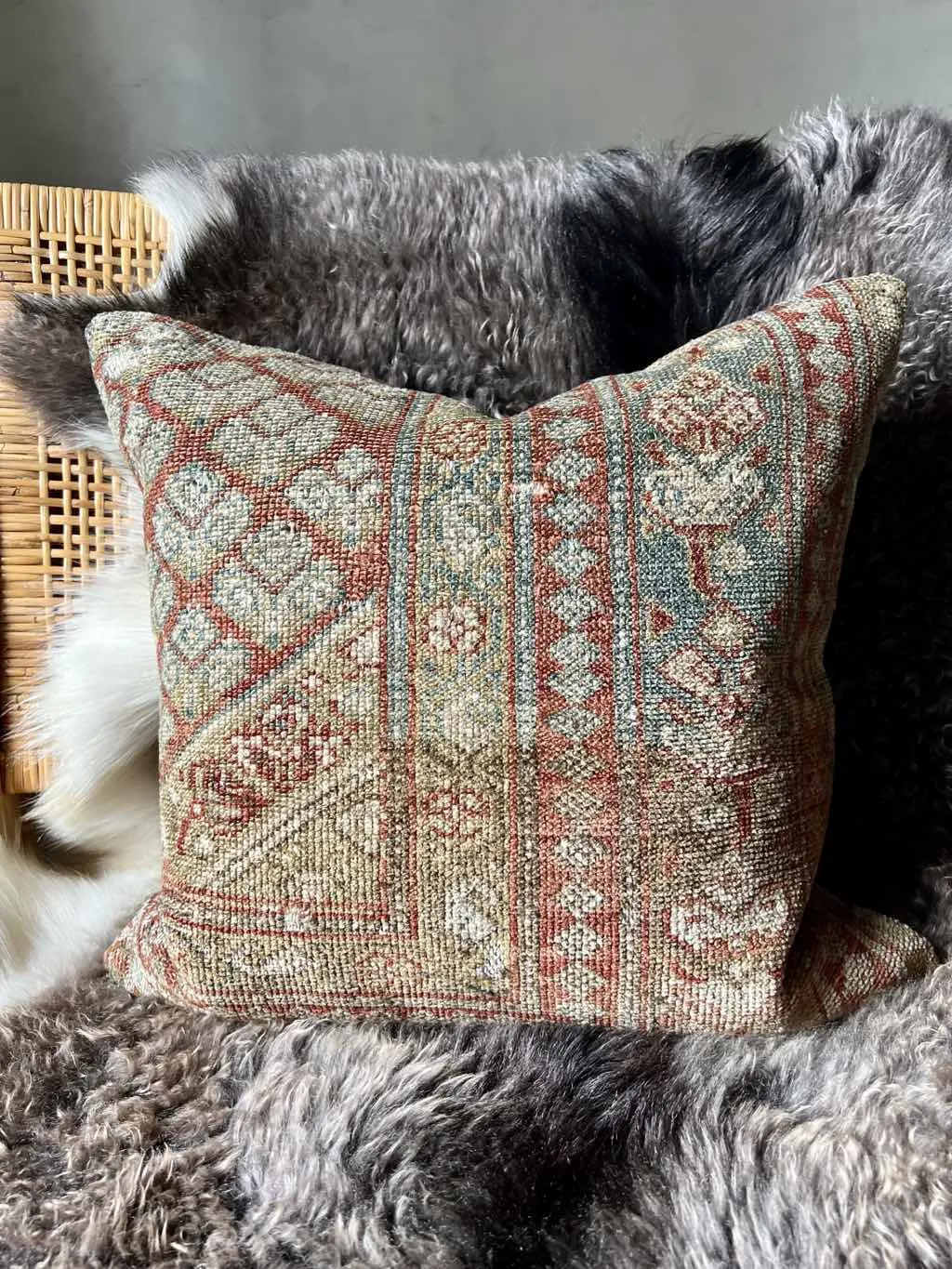 Vintage Rug Pillow No. 166