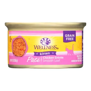 Wellness Pet Products Cat Food - Kitten Recipe (Pack of 24) - 3 Oz.